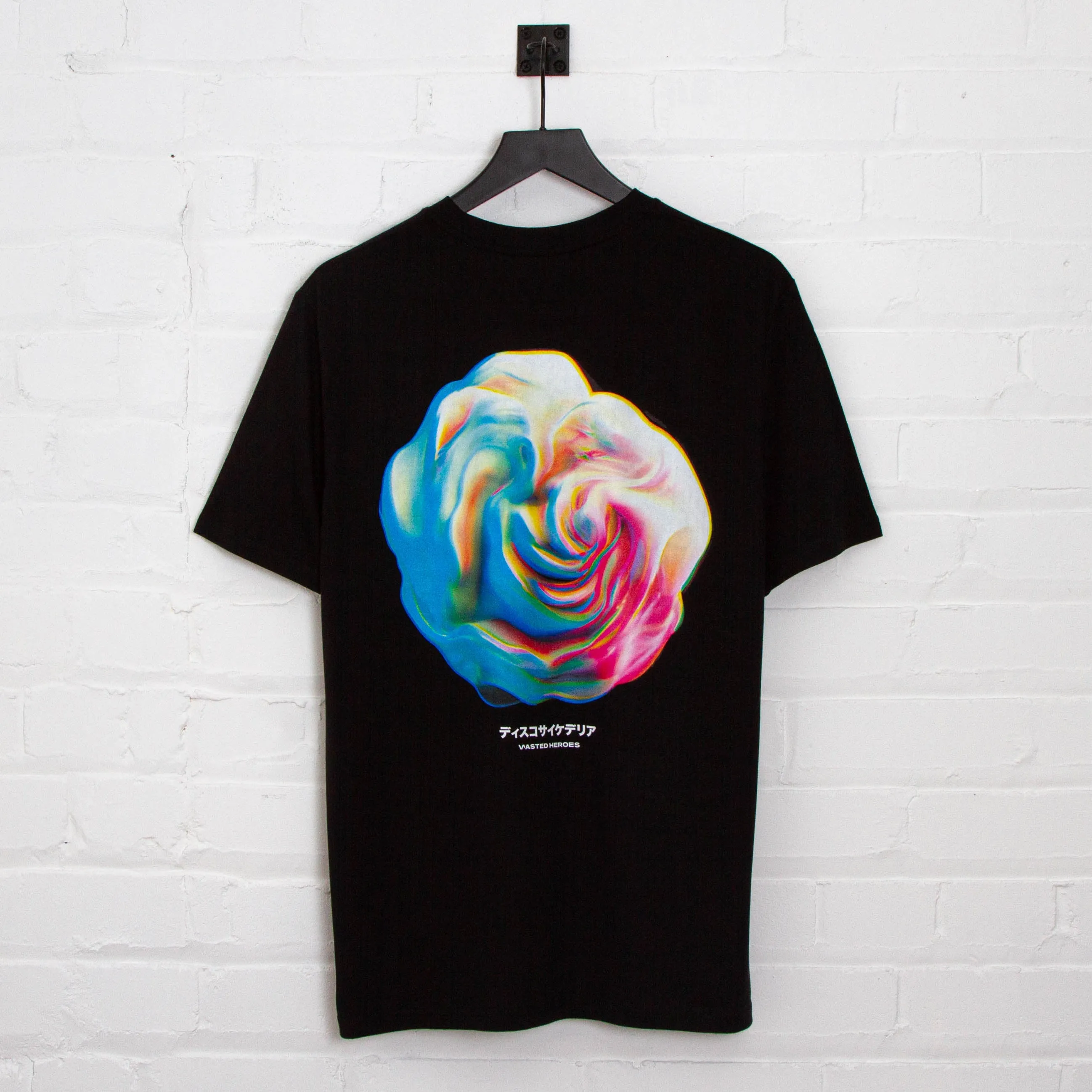 040 Disco Psychedelia Back Print - Tshirt - Black