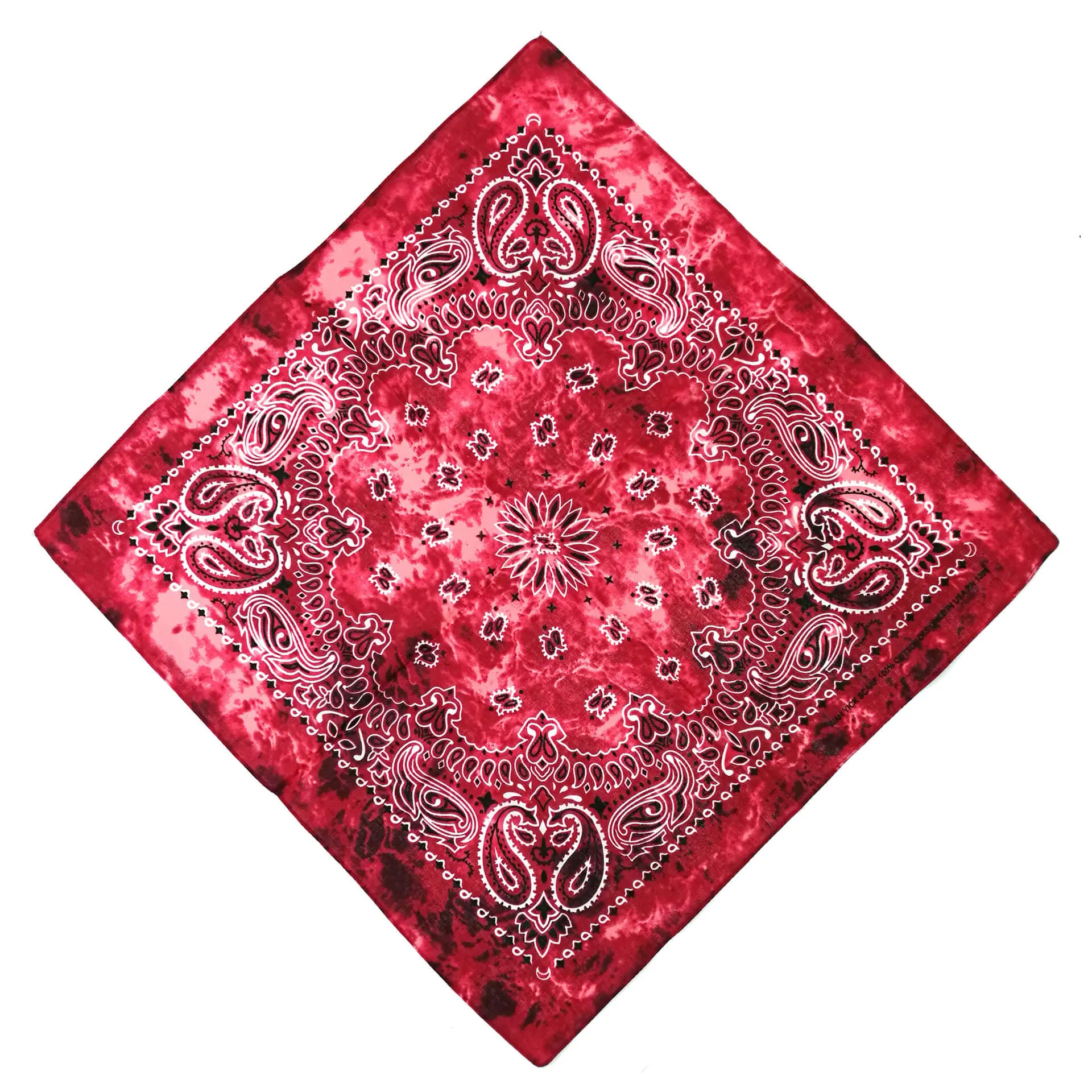 12 Pack Tie Dye Bandanas Cotton Paisley Bandanas Headbands Cowboy Handkerchiefs for Men and Women