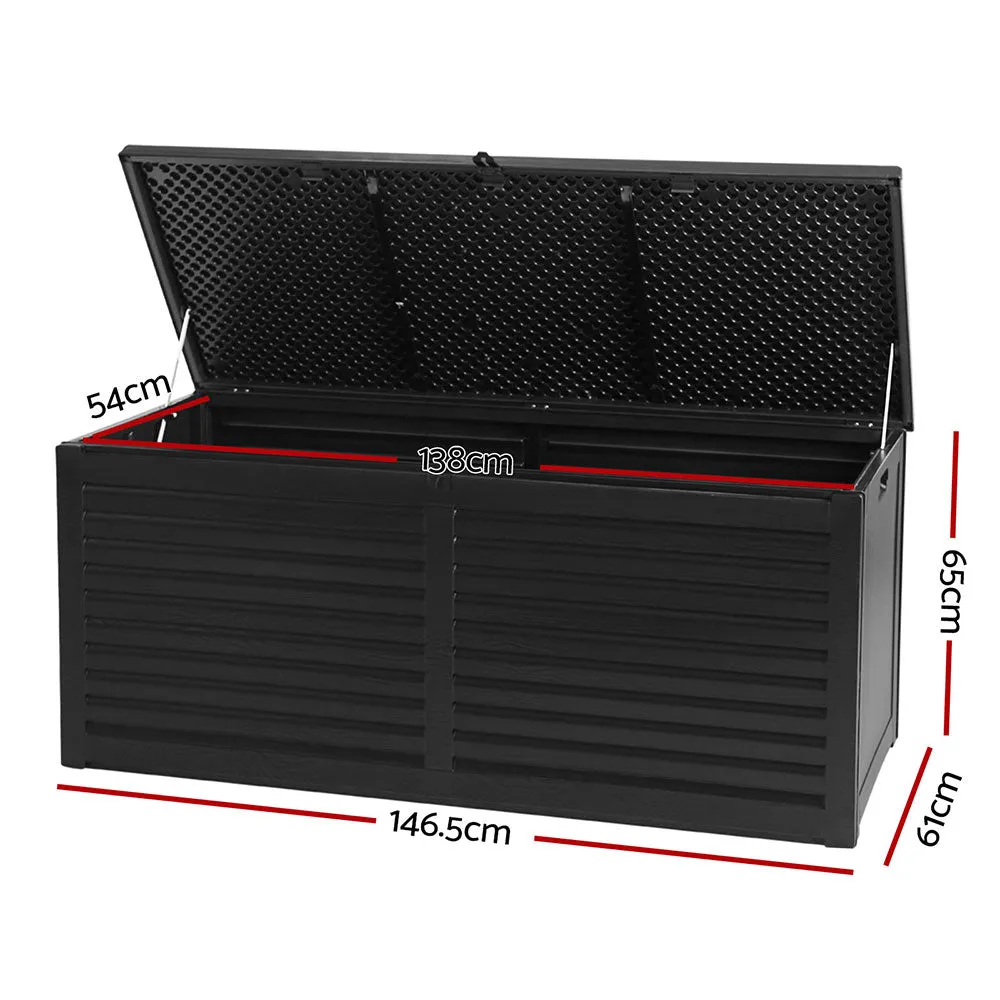 490L Outdoor Storage Box Container Indoor Garden Toy Tool Sheds Chest