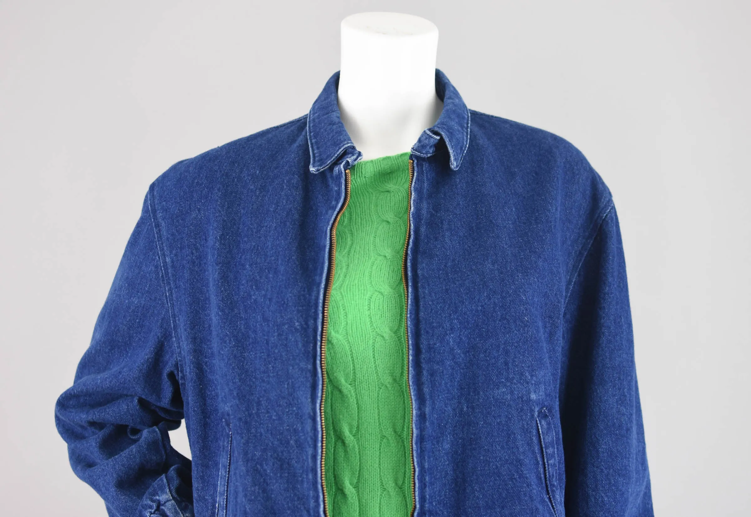 80s L.L. Bean Jean Jacket, Women's Small - Medium