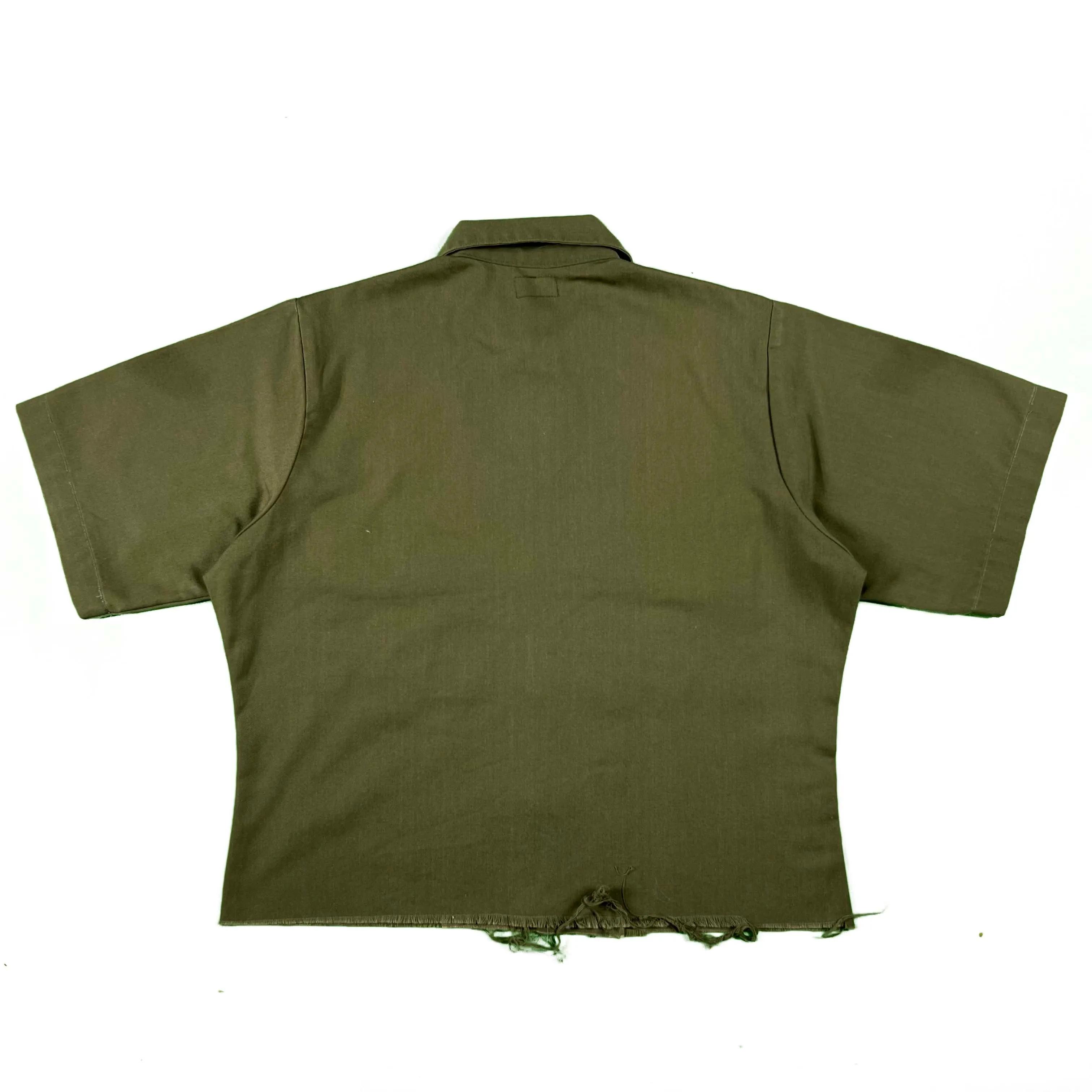 80s OG-507 Cropped Army Shirt- M