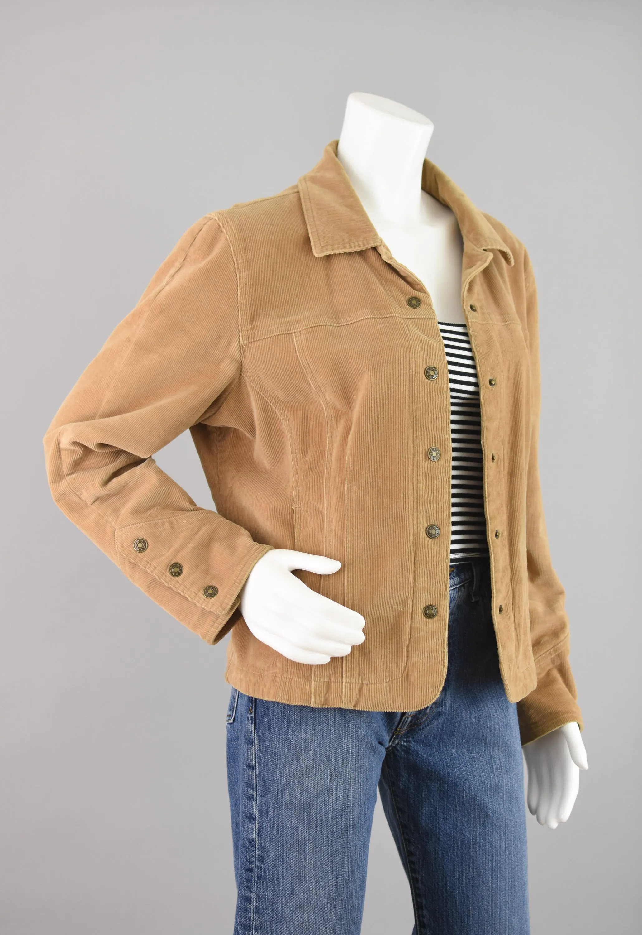 90s Brown Corduroy Jacket Women's Large