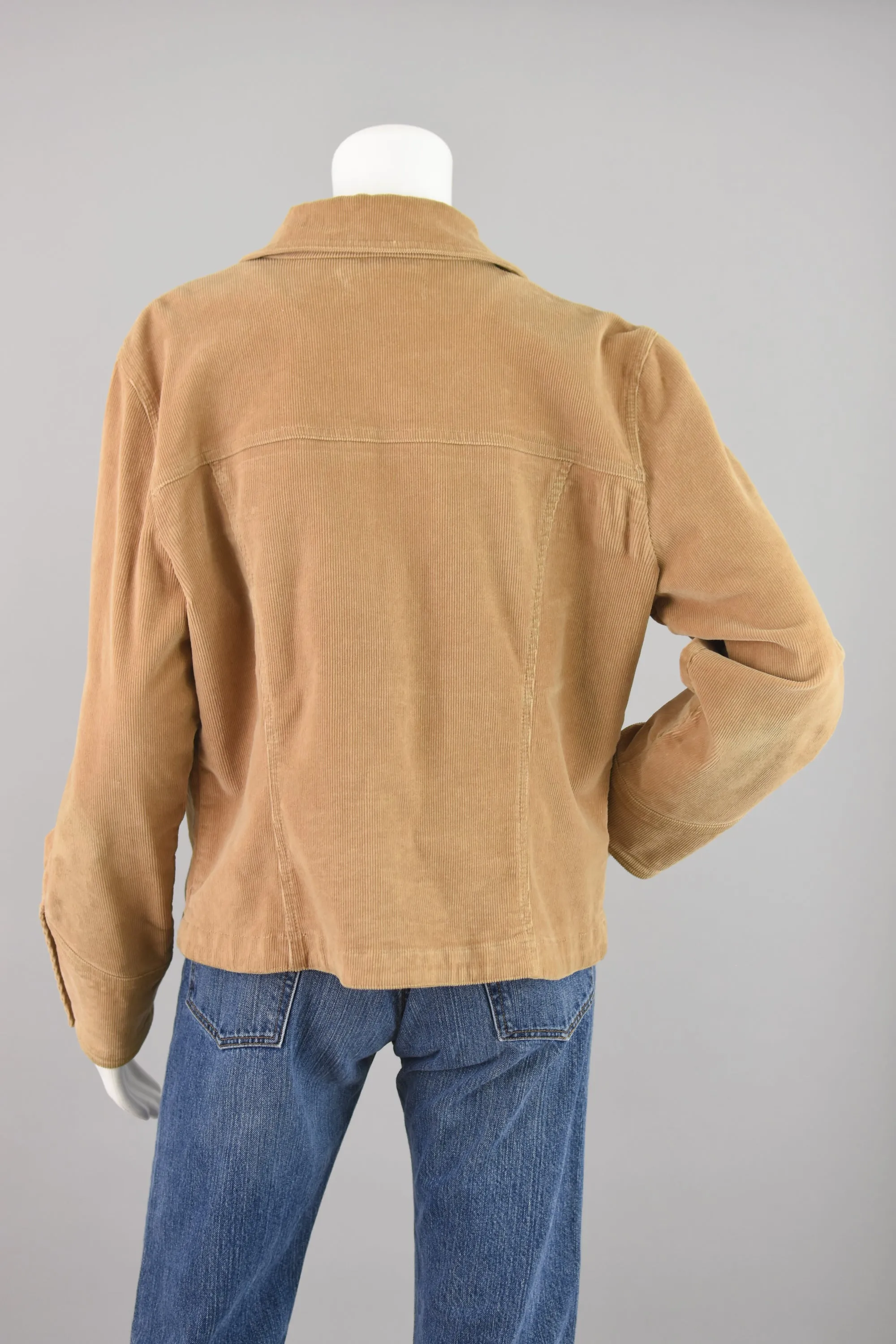 90s Brown Corduroy Jacket Women's Large