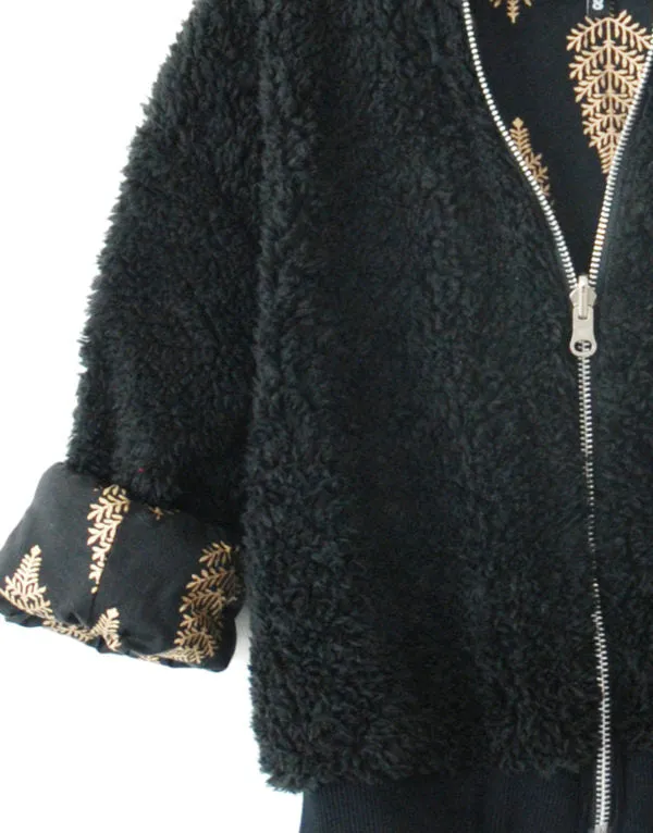 ABALULU REVERSILBE MAHARAJA FUR COAT