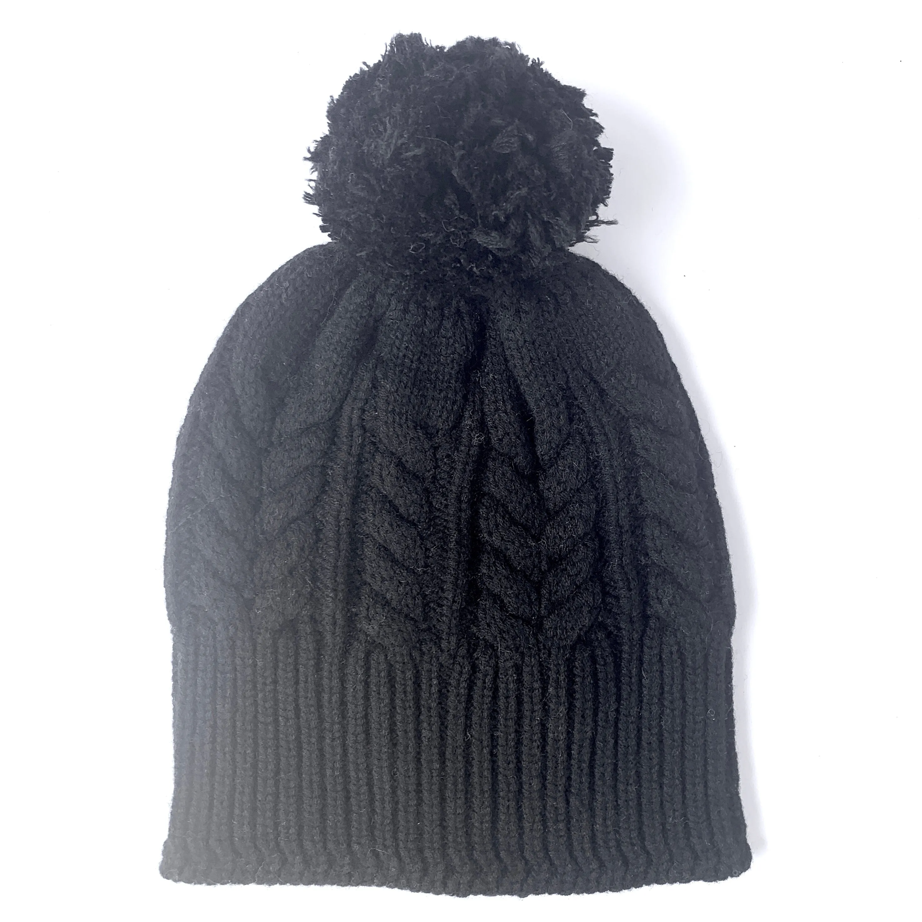 Absolutely. I'M in!  100% Pure Merino Wool Jumbo Cable Beanie with detachable Merino Wool Pom Pom, Jett Black