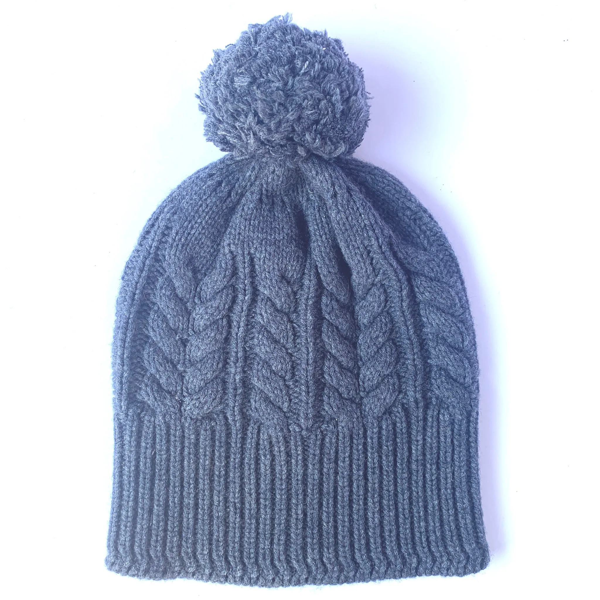 Absolutely. I'M in!  100% Pure Merino Wool Jumbo Cable Beanie with detachable Merino Wool Pom Pom, Pressed Metal Grey