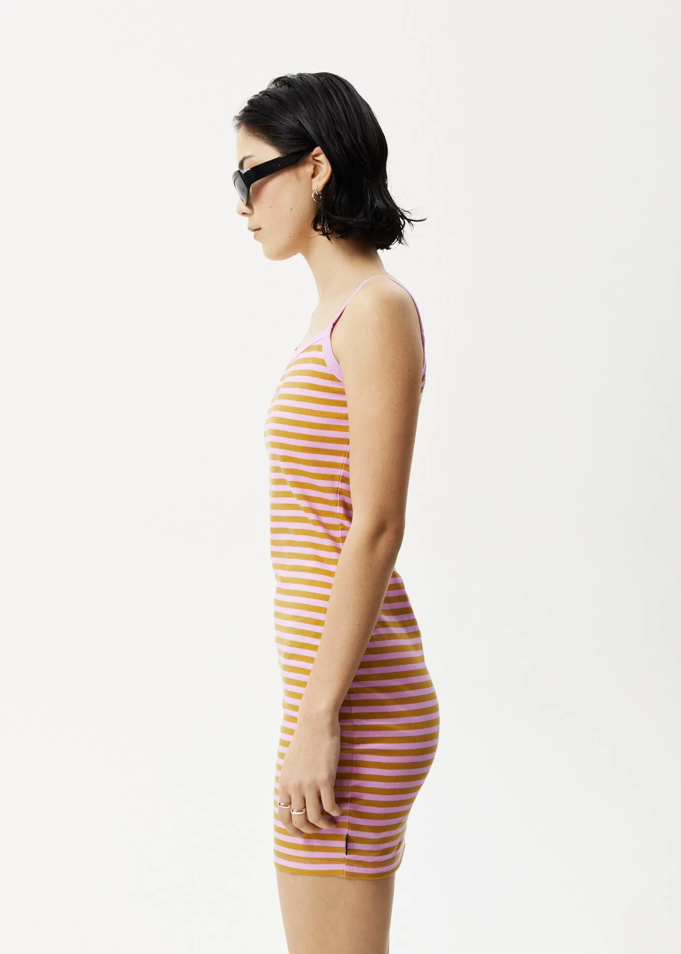 AFENDS Womens Jain Taylor - Mini Dress - Candy Stripe