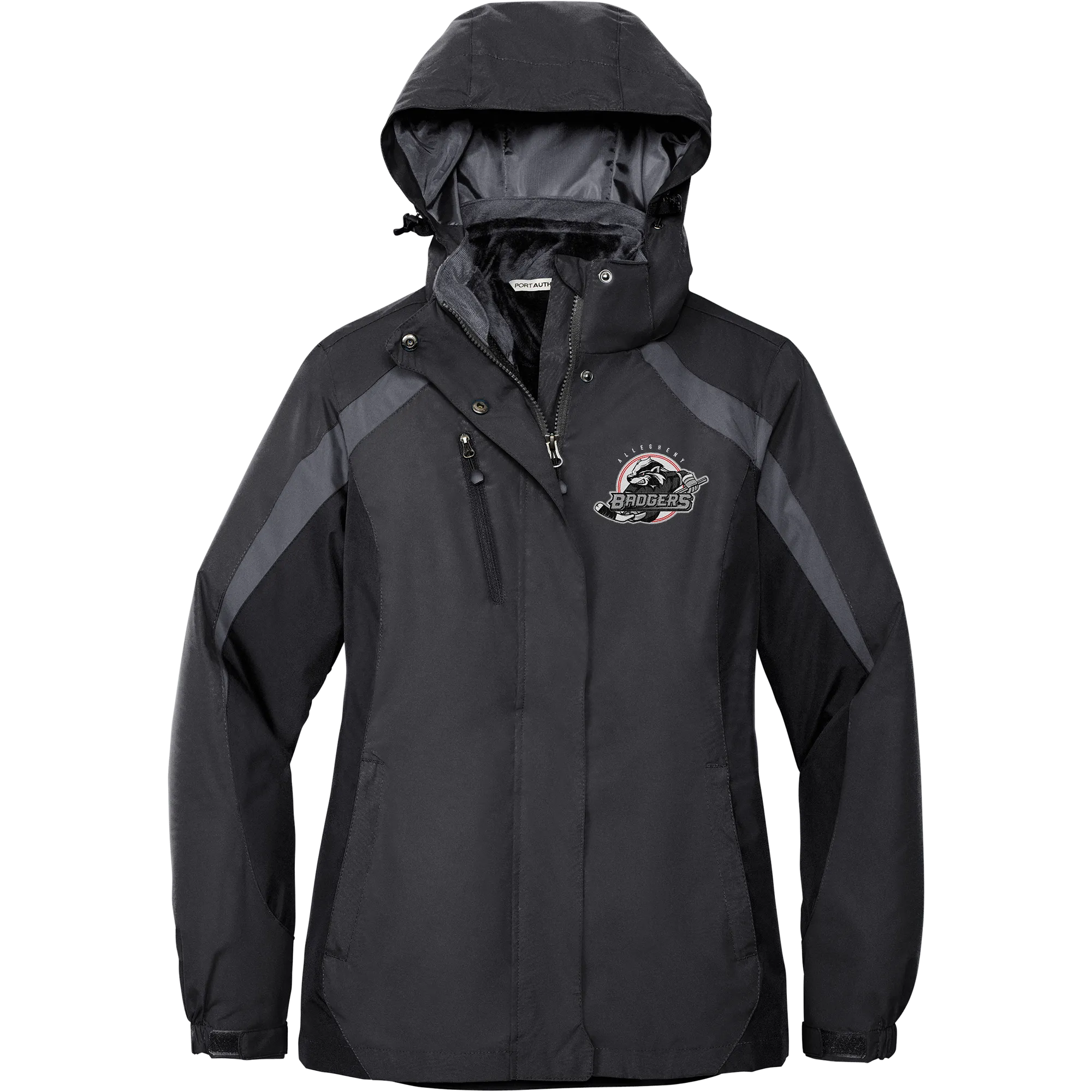 Allegheny Badgers Ladies Colorblock 3-in-1 Jacket