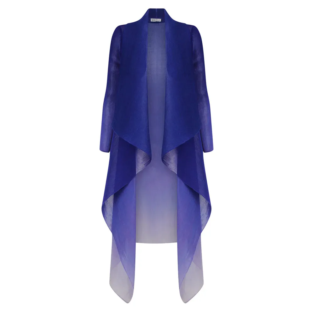 Alquema Long Estrella Dress And Collare Coat - Sodalite Ombre