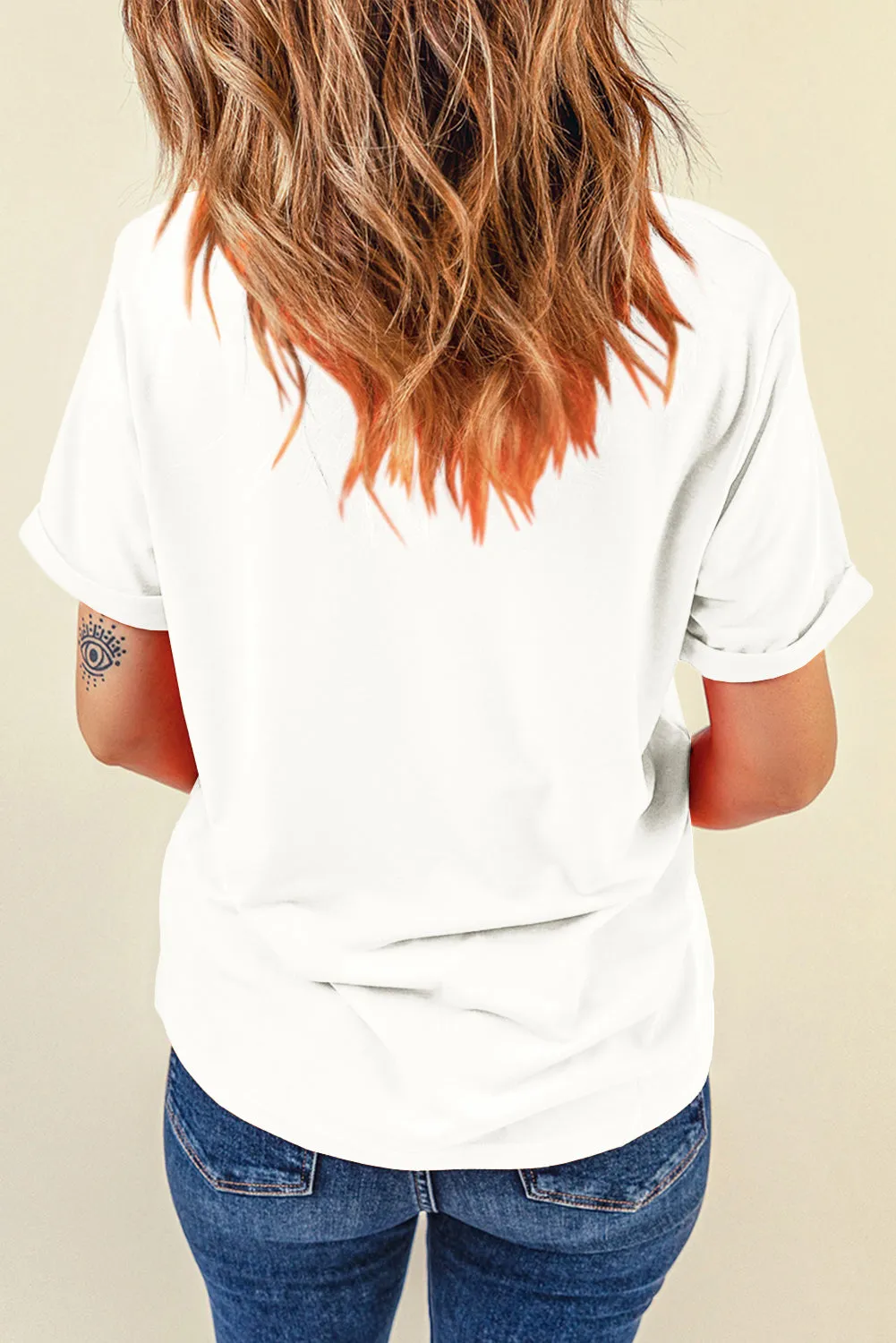 America Needs Cowgirls Graphic Tee in White Shift Style