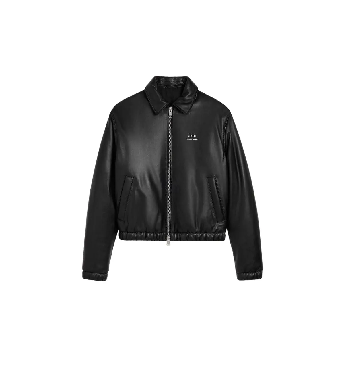 AMI PARIS Black Padded Jacket for Men - SS24 Collection