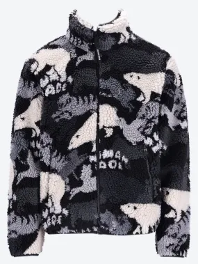 Animal fleece jacket