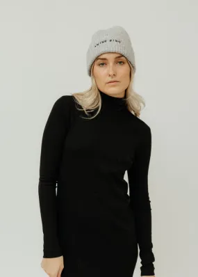 Anine Bing Elia Beanie in Light Heather Grey