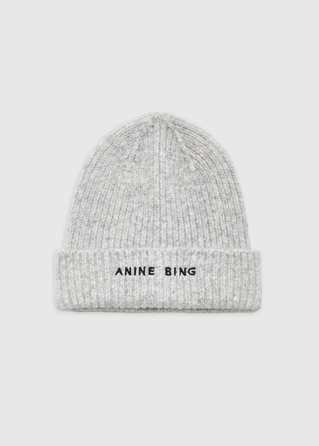 Anine Bing Elia Beanie in Light Heather Grey