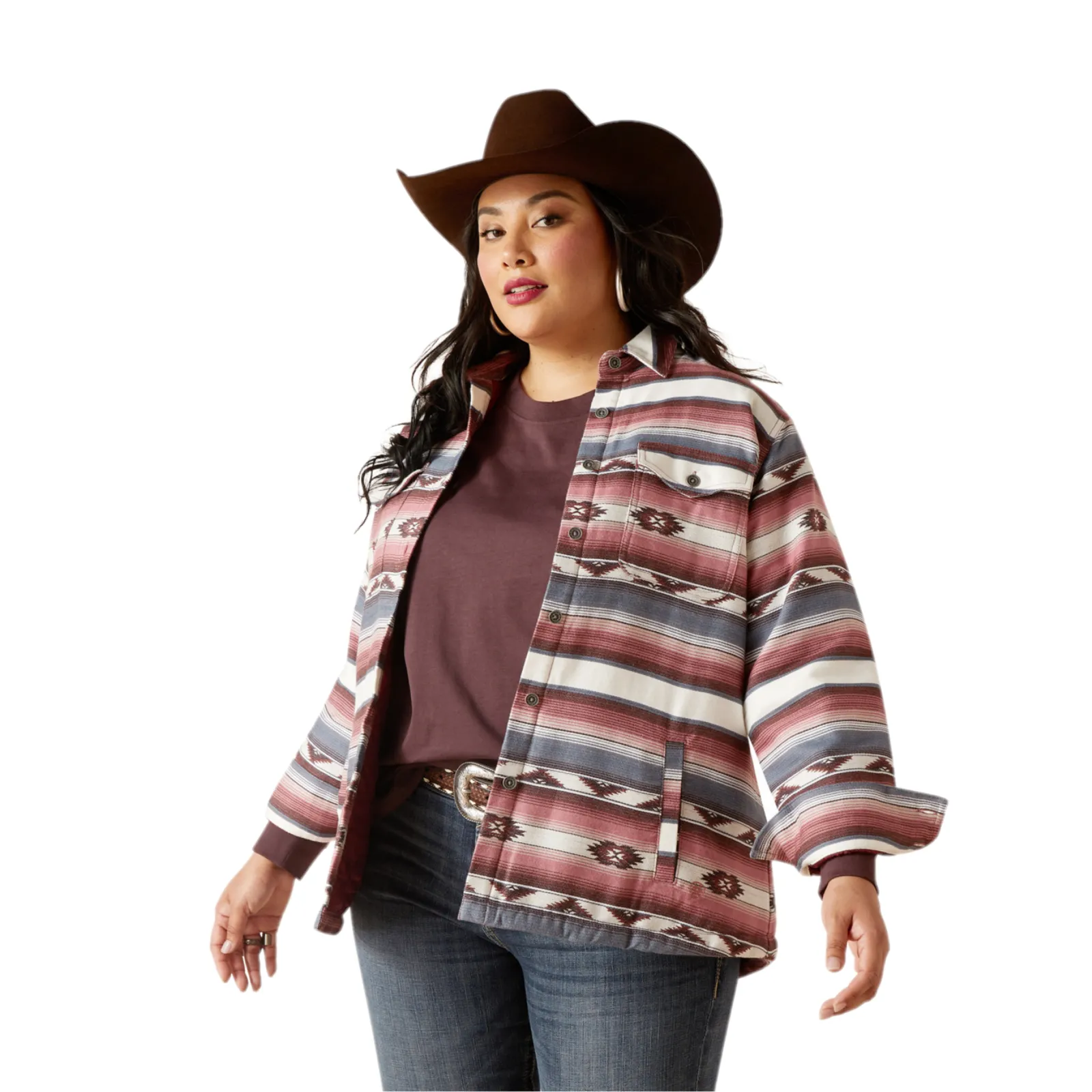 Ariat Ladies Multicolor Serape Print Shirt Jacket 10047879