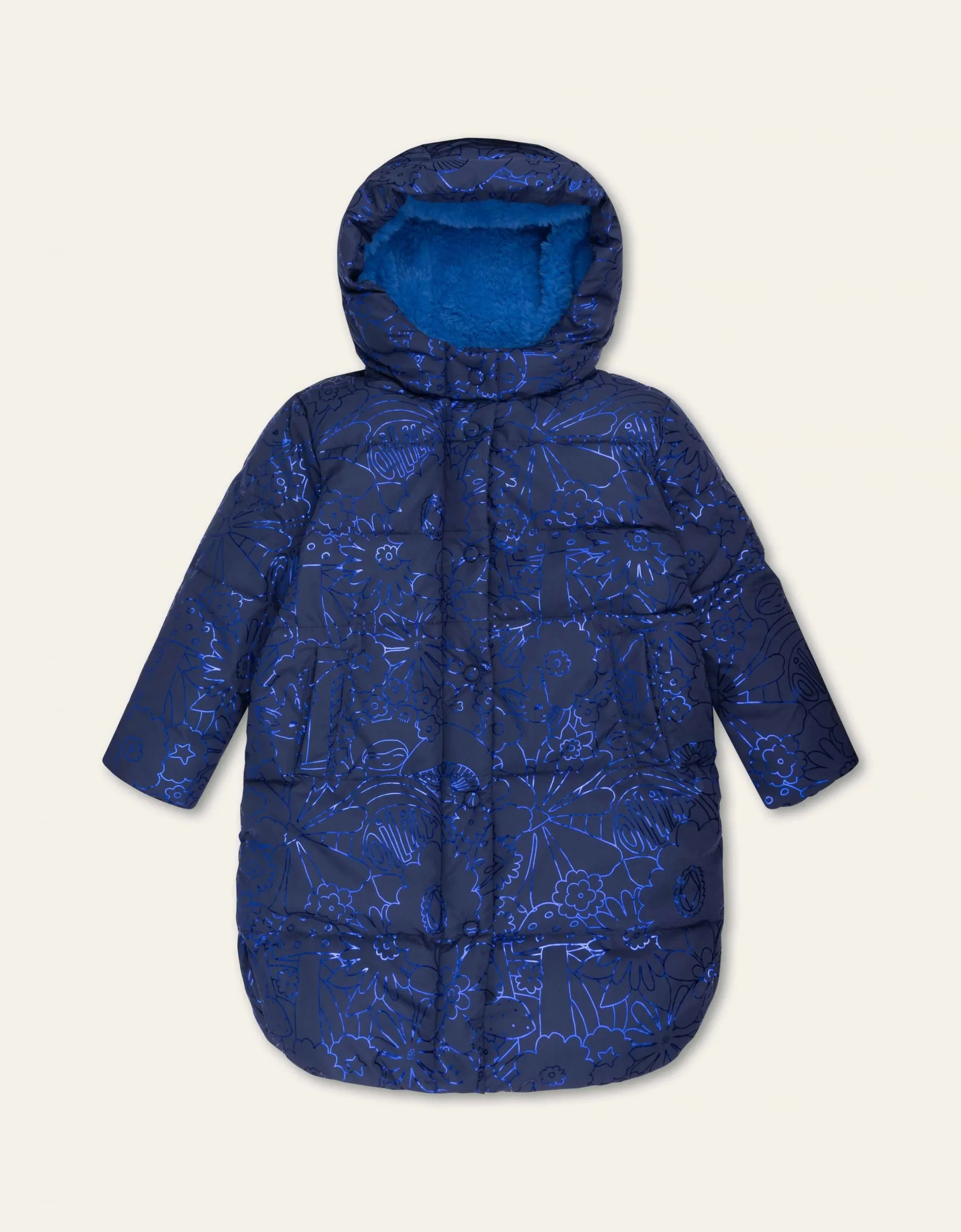 AW24 Oilily Girls Crown Blue Coat