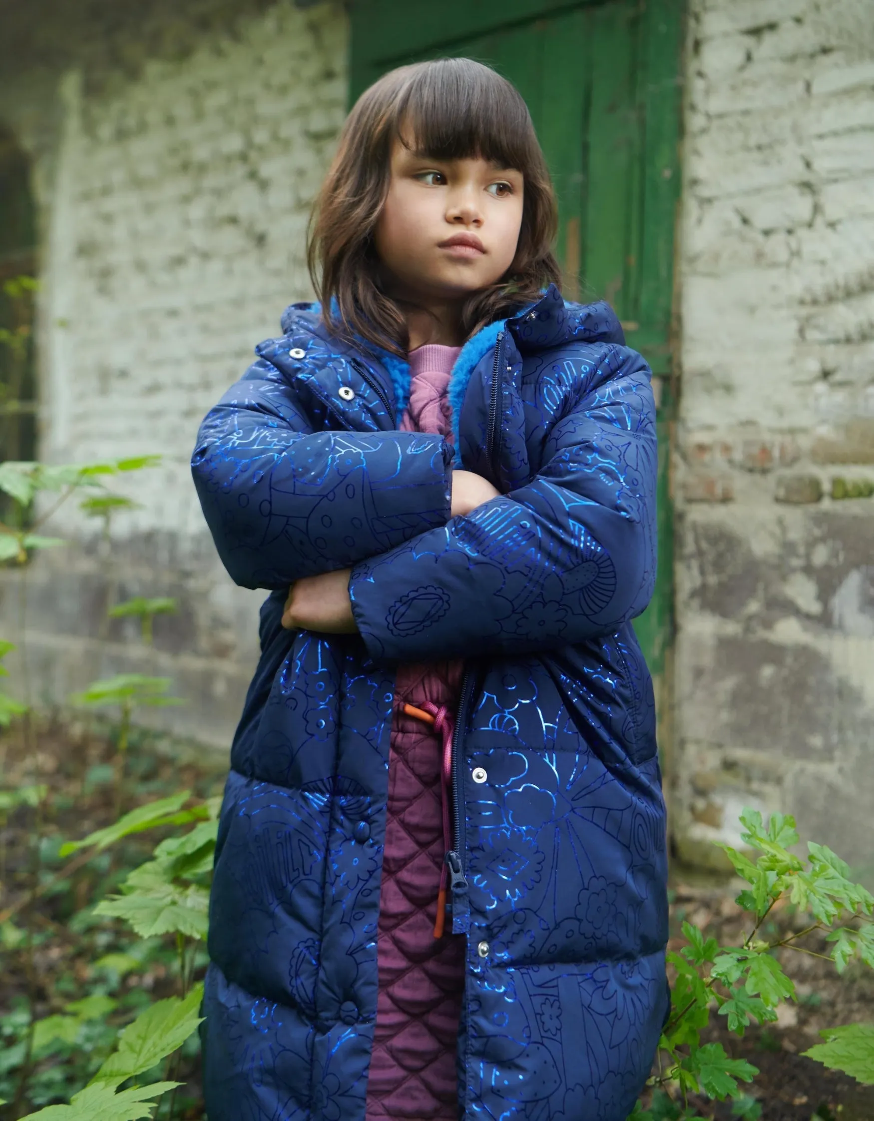 AW24 Oilily Girls Crown Blue Coat