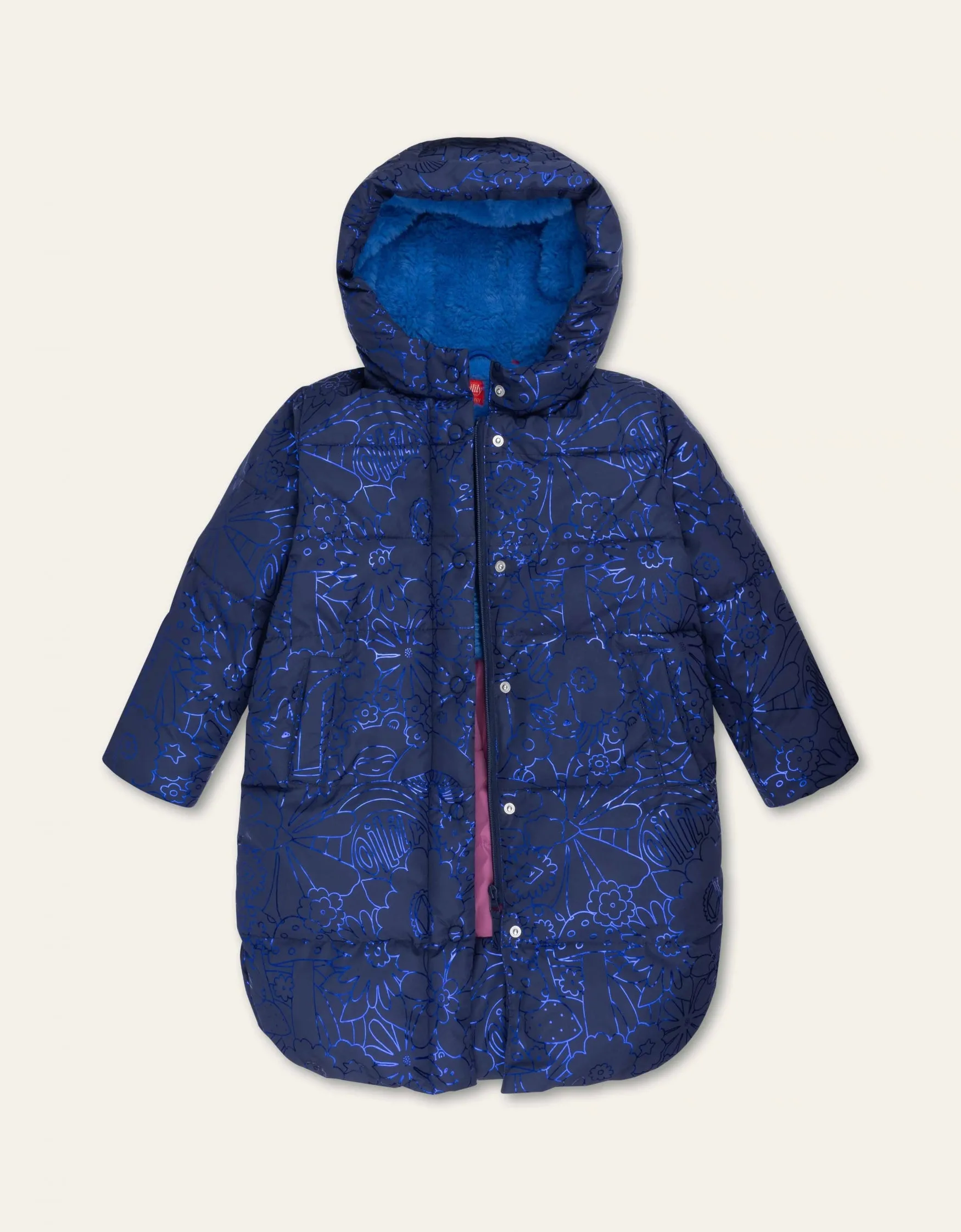 AW24 Oilily Girls Crown Blue Coat