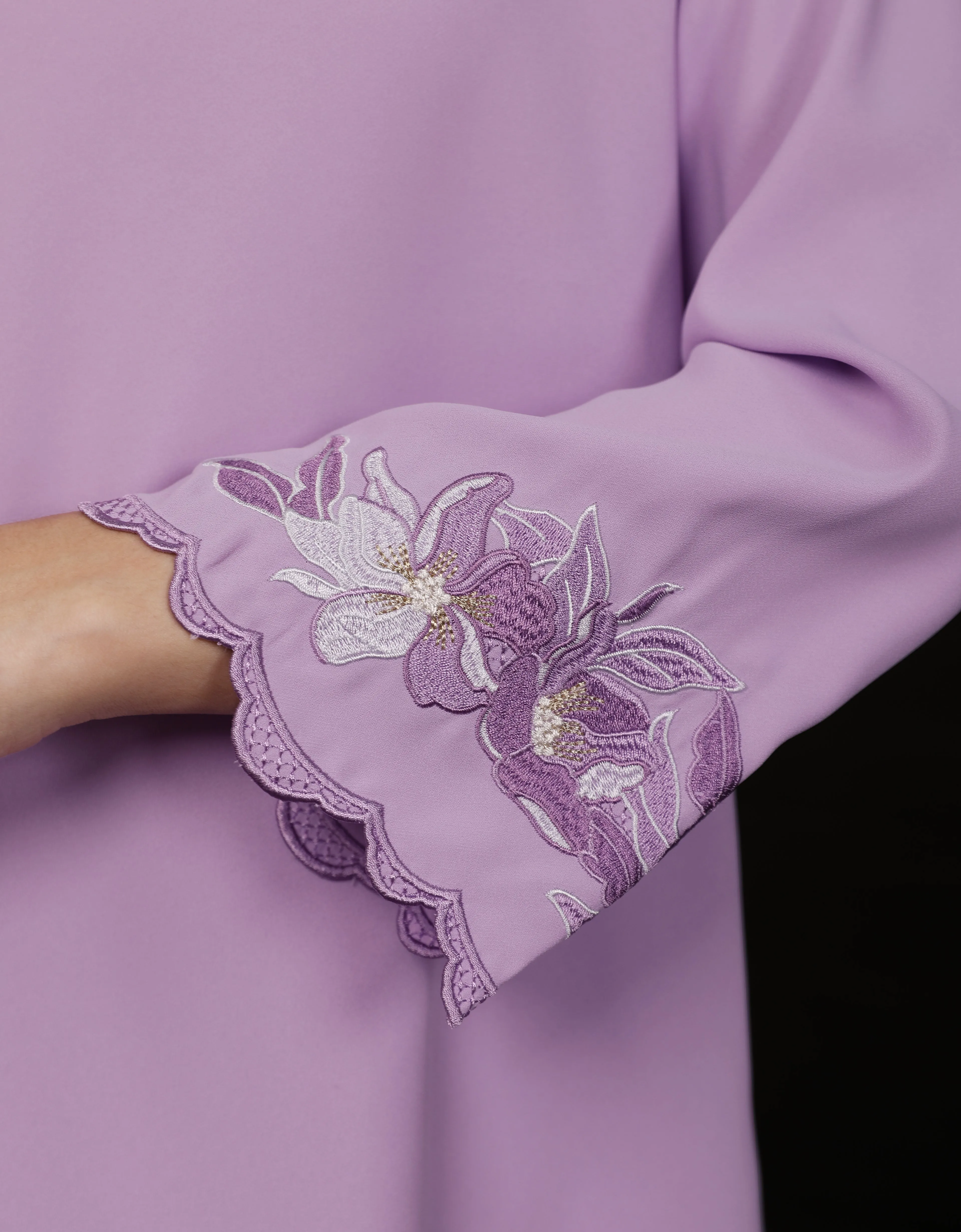 BAJU KURUNG KEDAH DANIELA (LILAC)