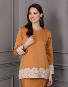 BAJU KURUNG KEDAH JULYA (TANGERINE)