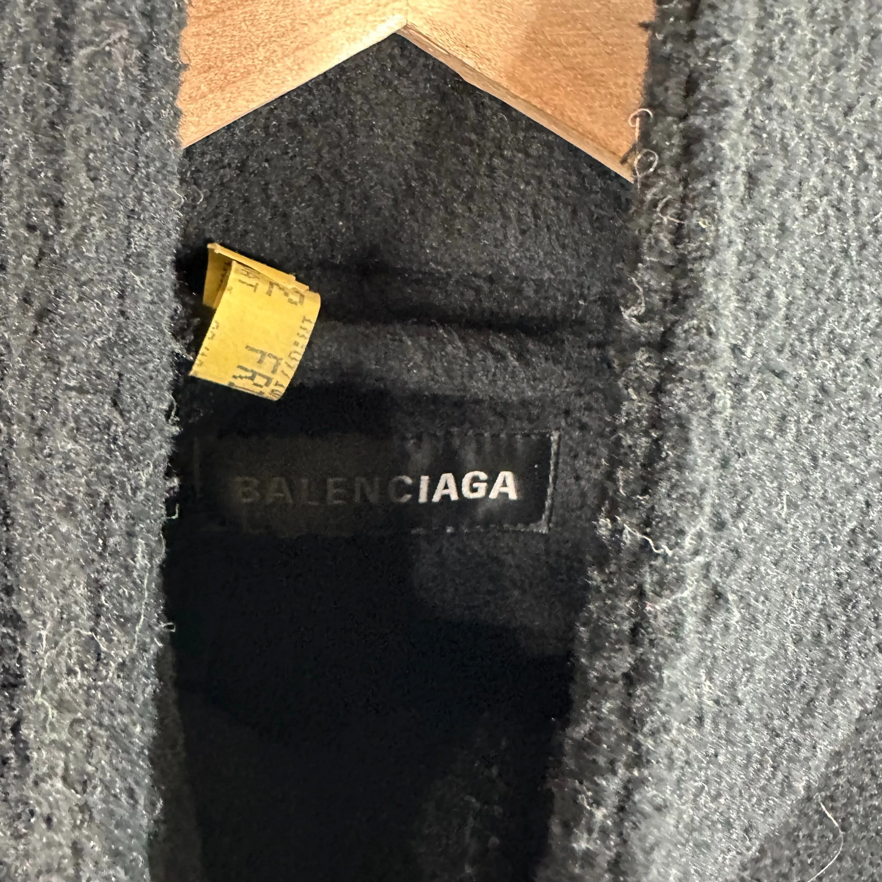 Balenciaga Logo Sleeve Fleece Jacket