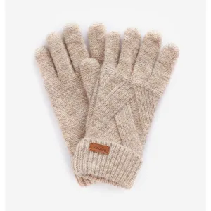 Barbour Dace Cable Glove in Sand Beige 0127