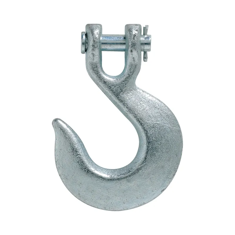 BARON 331-1/4 Clevis Slip Hook, 1/4 in, 2600 lb Working Load, Carbon Steel, Electro-Galvanized :EA: QUANTITY: 1