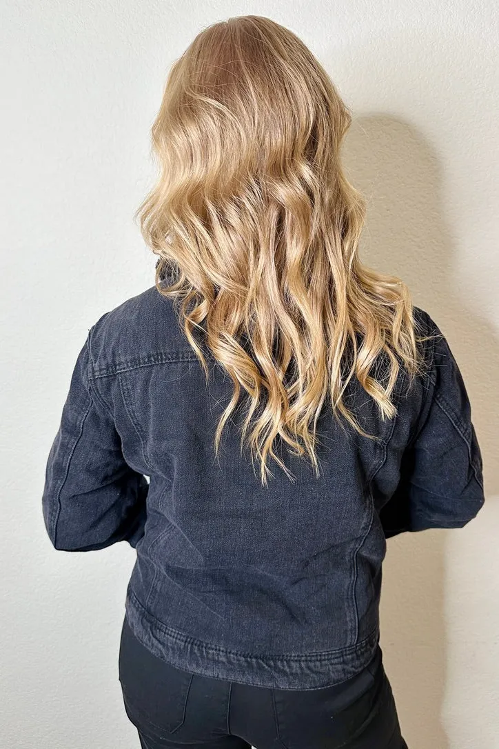 Becca Sherpa-Lined Trucker Jean Jacket