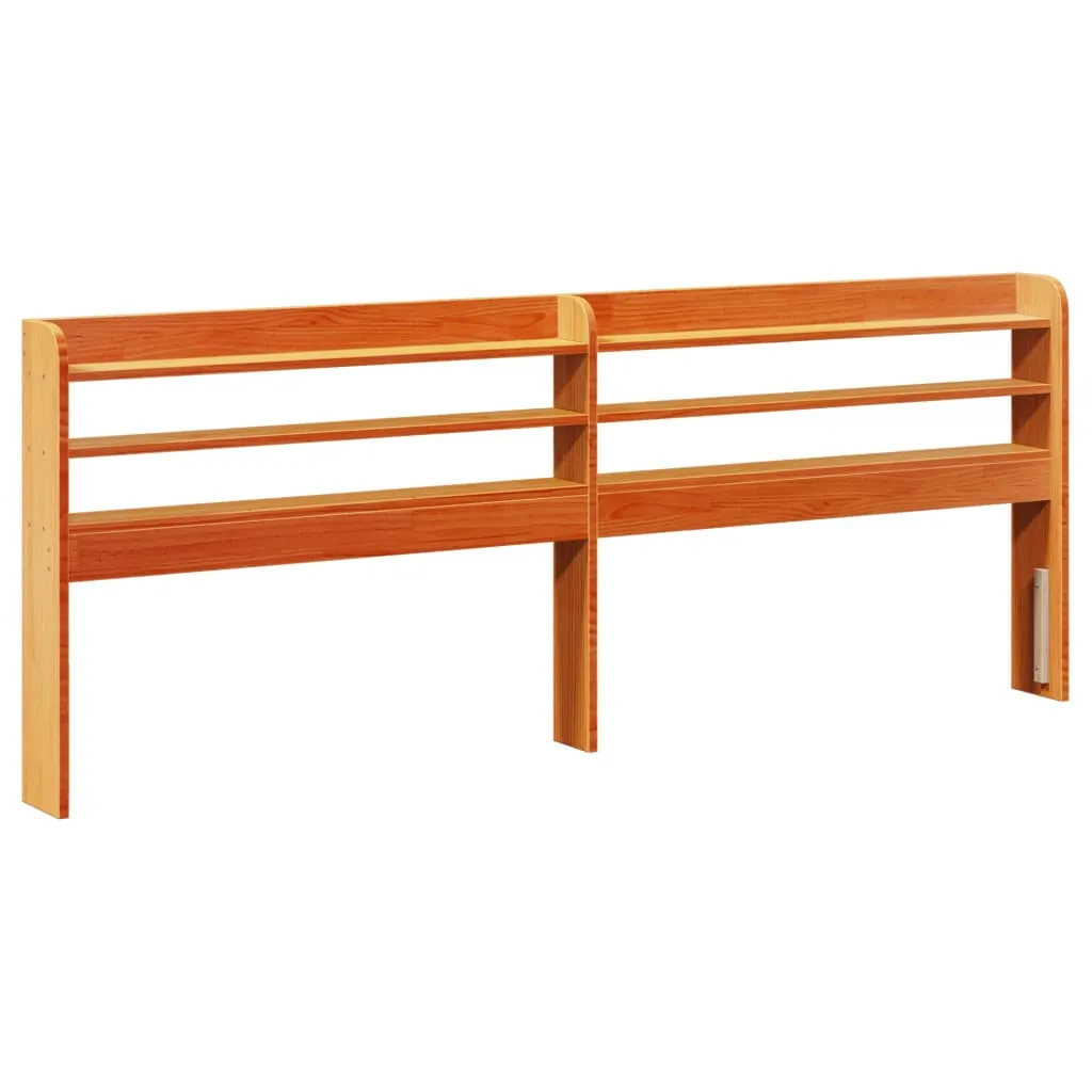 Bed Frame without Mattress Wax Brown 120x190 cm Small Double Solid Wood Pine