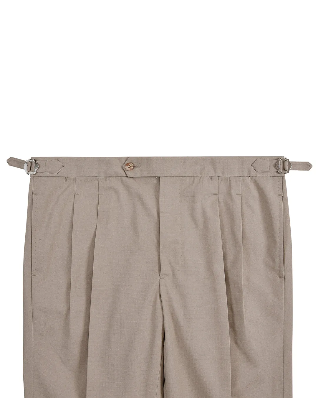 Beige Ripstop Chino Pants