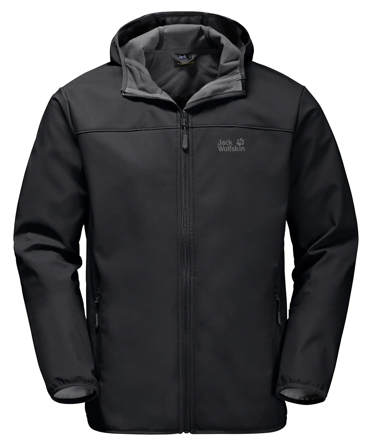 Black - Hooded softshell jacket (OL)