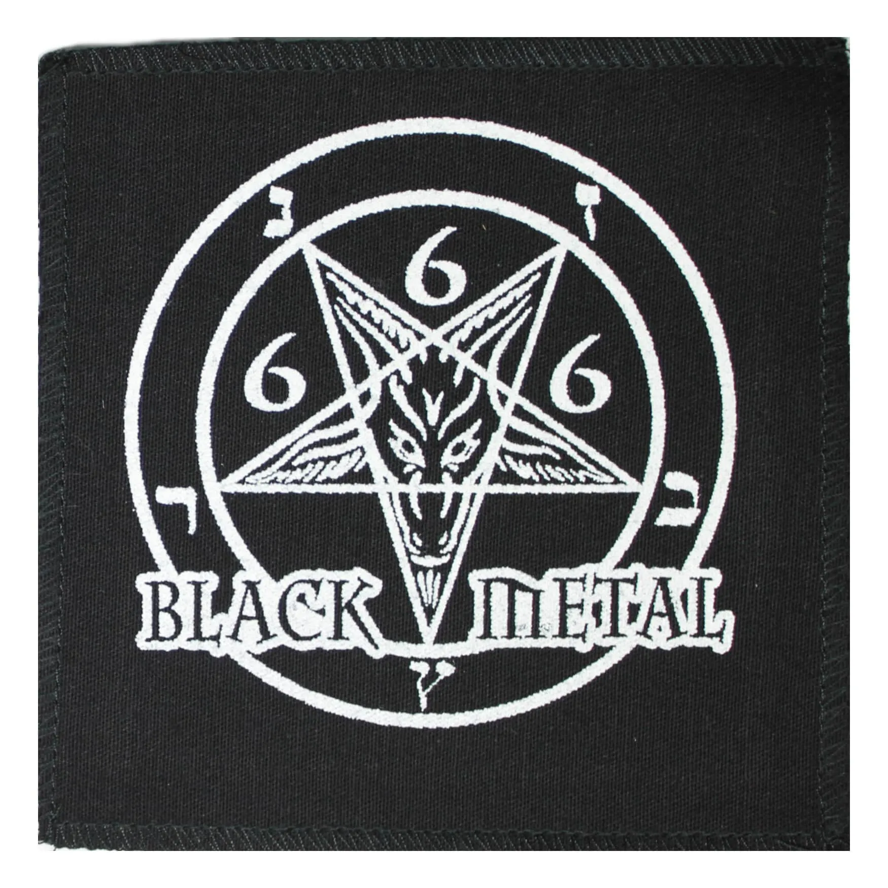 Black Metal Pentagram Cloth Patch