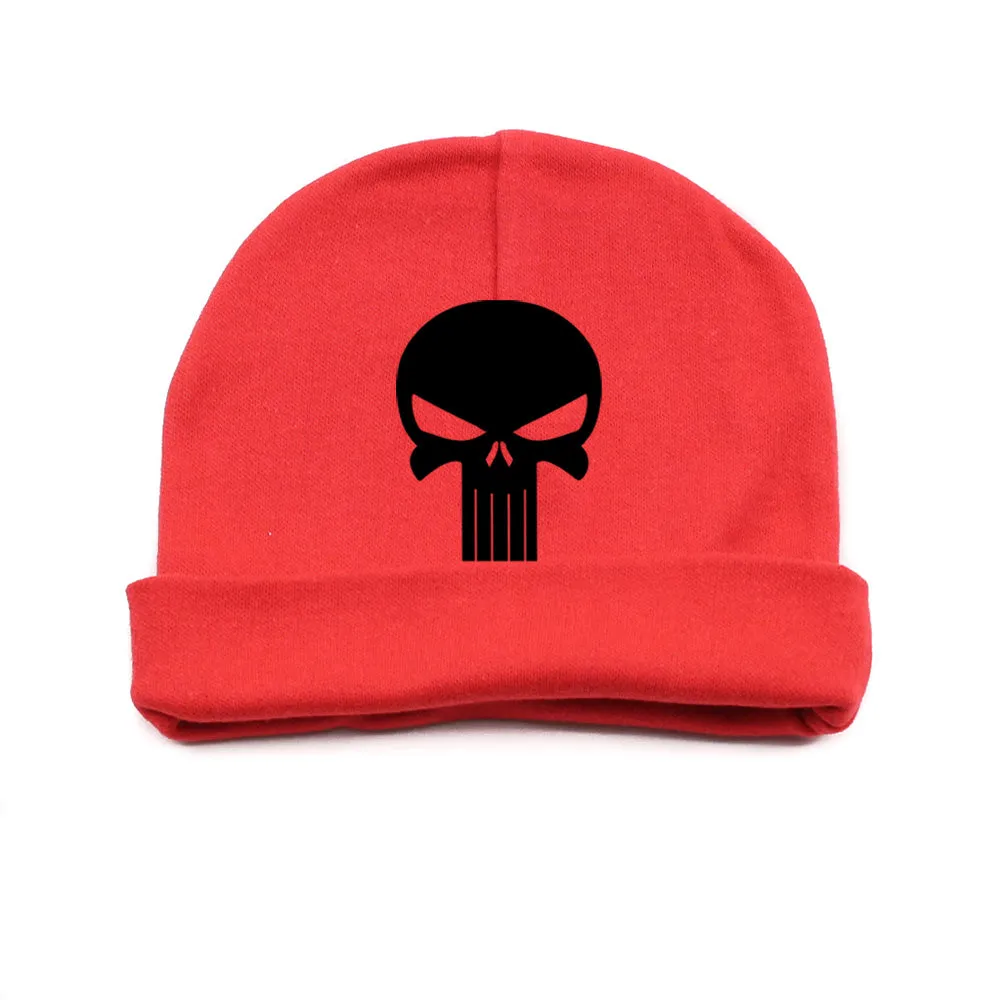 Black Punisher Skull Infant Baby Beanie Cap Winter Hat One Size