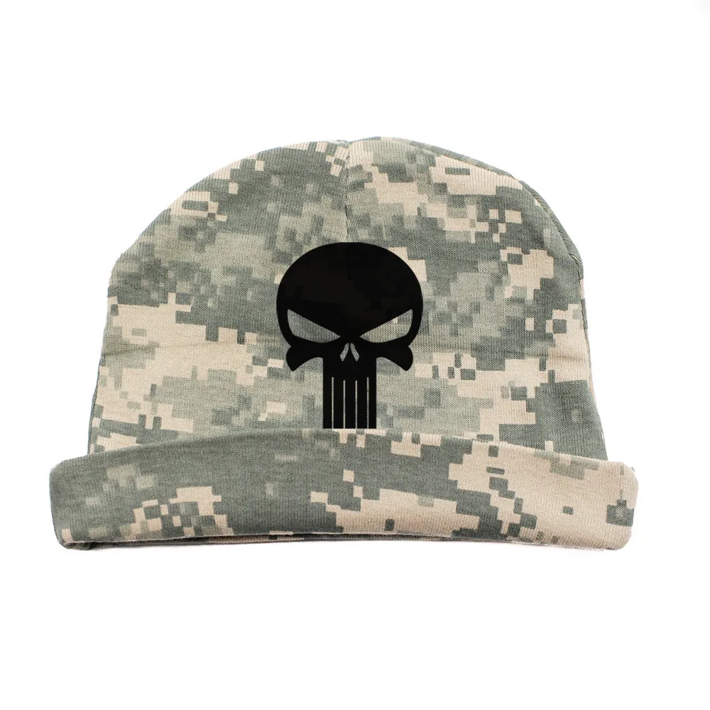 Black Punisher Skull Infant Baby Beanie Cap Winter Hat One Size