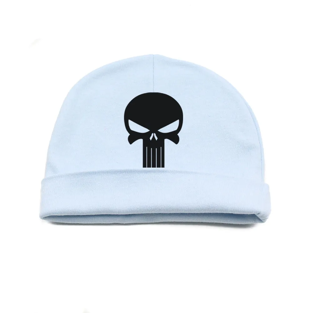 Black Punisher Skull Infant Baby Beanie Cap Winter Hat One Size