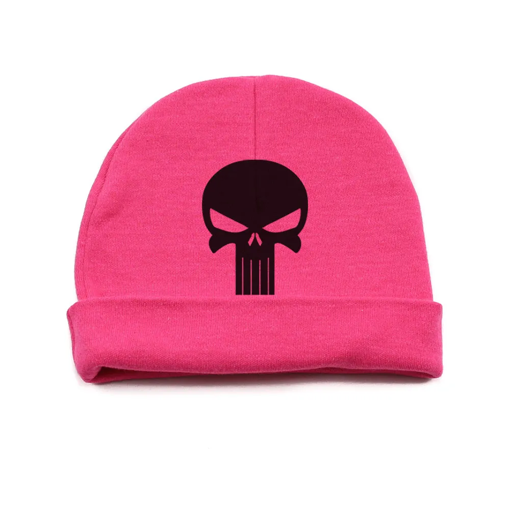 Black Punisher Skull Infant Baby Beanie Cap Winter Hat One Size