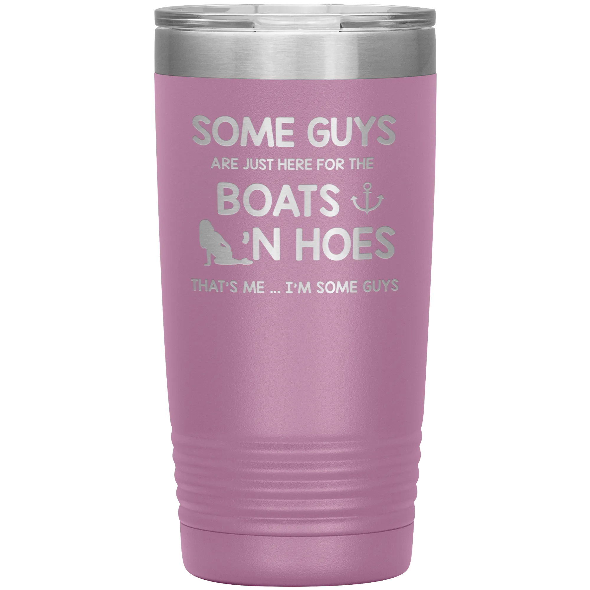 Boats And Hoes Funny Tumbler For Men Laser Engraved 20 ounce