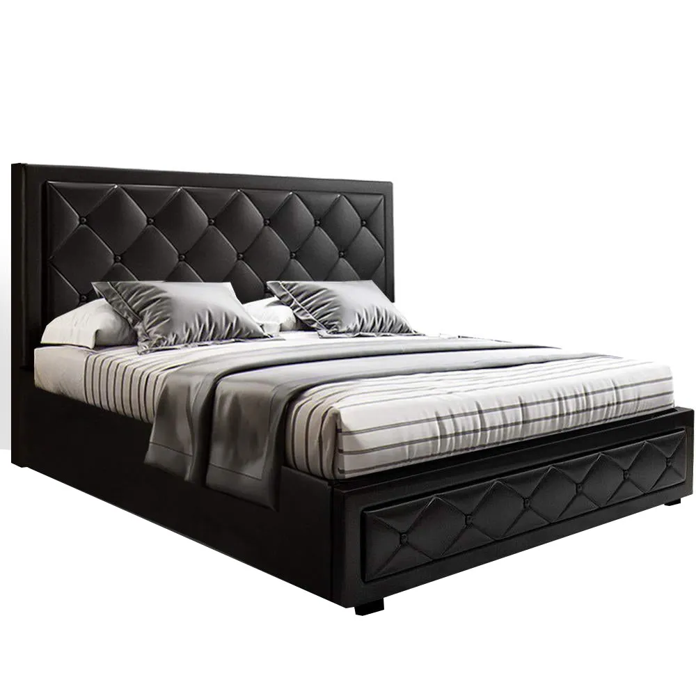 Bronte Storage Double Bed Frame Black