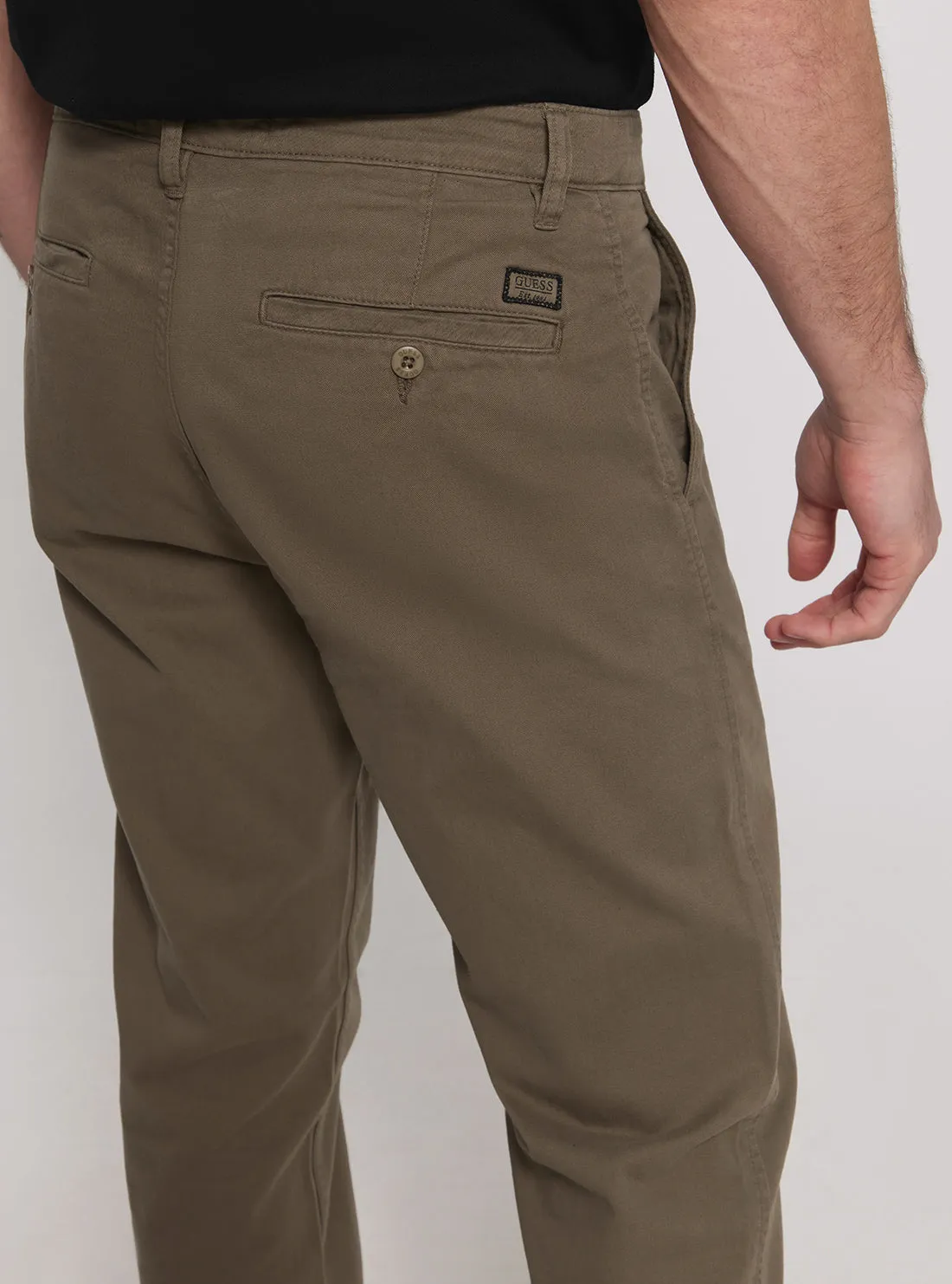 Brown Mid-Rise Angels Chino Pants