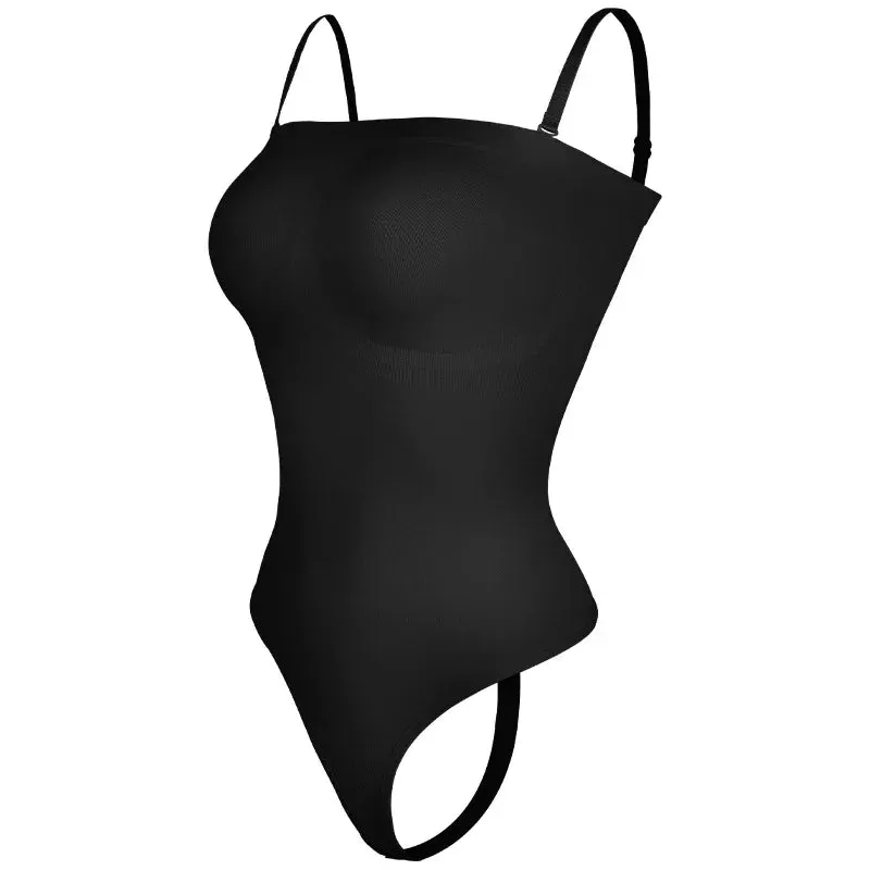 Bustier Top Strapless Bodysuit Women Shapewear Tummy Control Body Shaper Waist Trainer