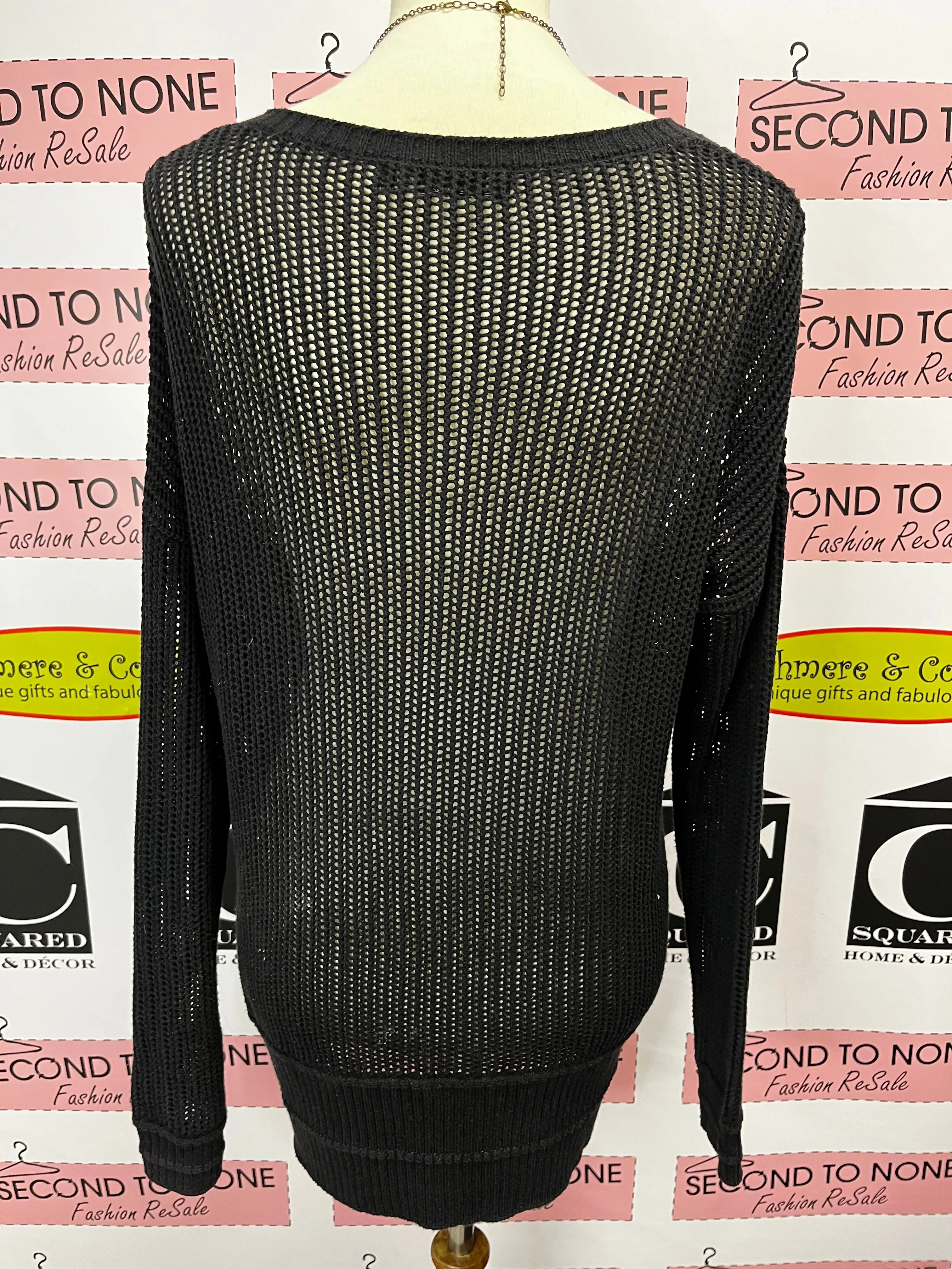 Calvin Klein Open-Knit Sweater (Size M)