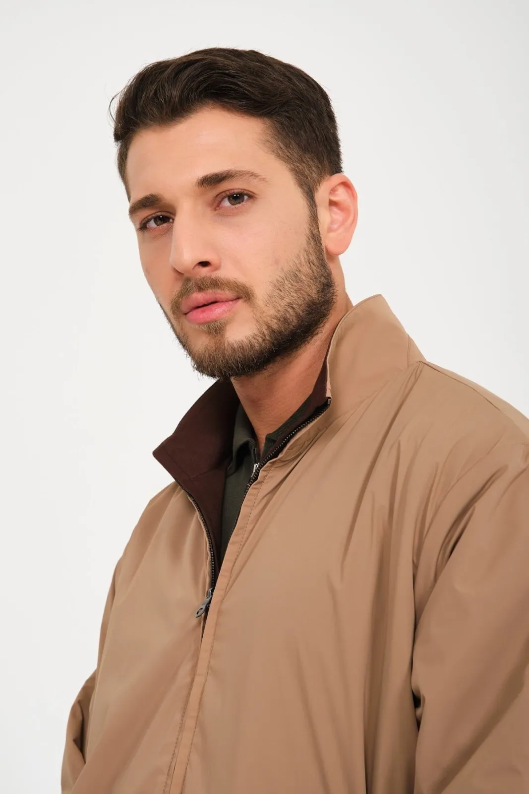 Camel Double Face Waterproof Jacket