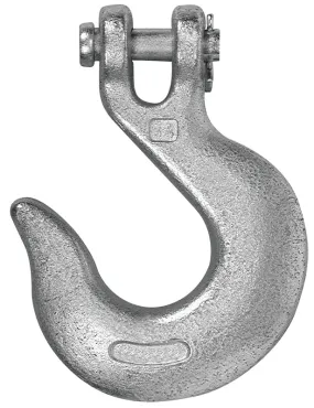 Campbell T9401824 Clevis Slip Hook, 1/2 in, 9200 lb Working Load, 43 Grade, Steel, Zinc :EA: QUANTITY: 1