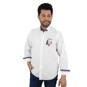 Campione white shirt with big logo