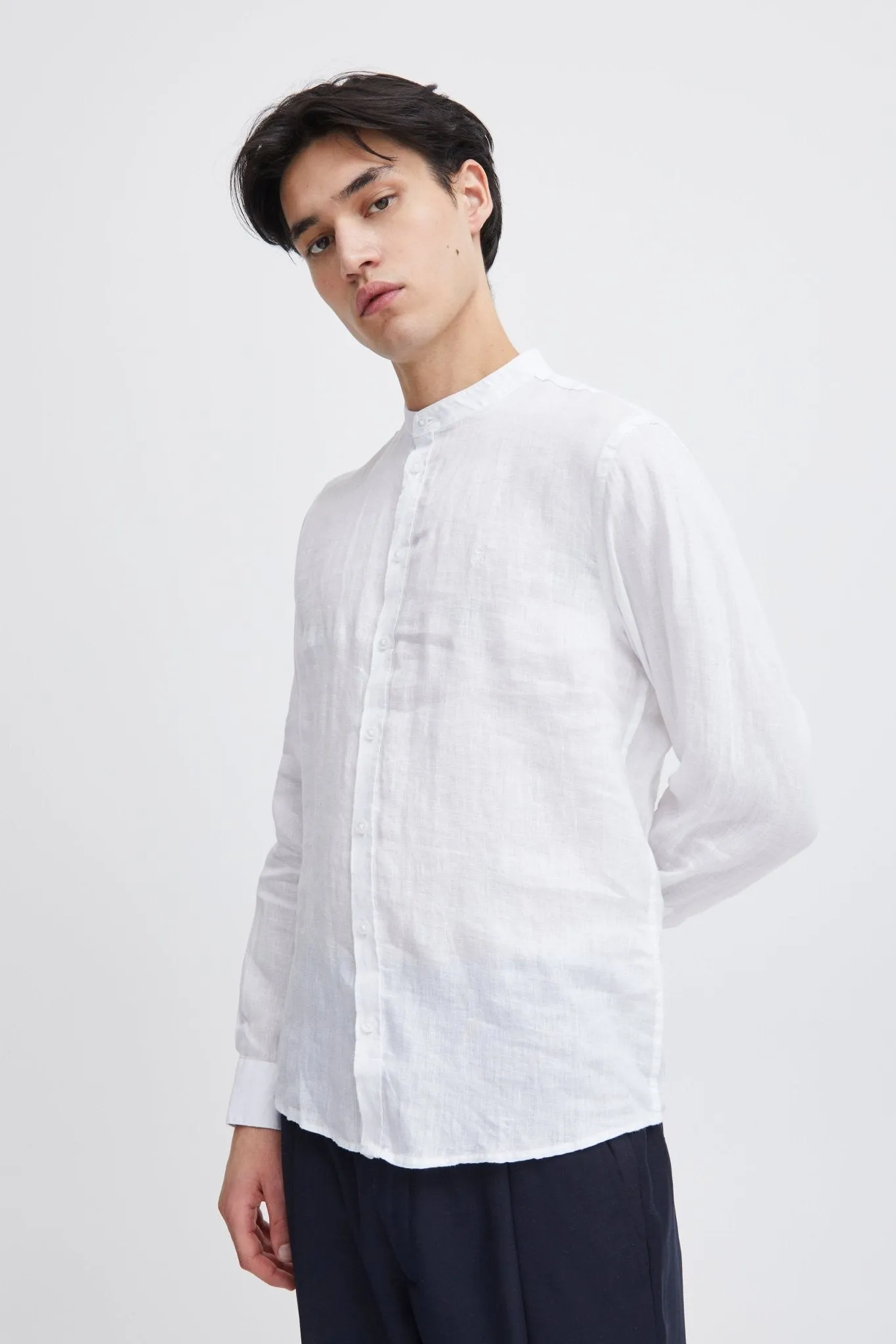 CASUAL FRIDAY - Anton LS CC linen shirt - 20504334