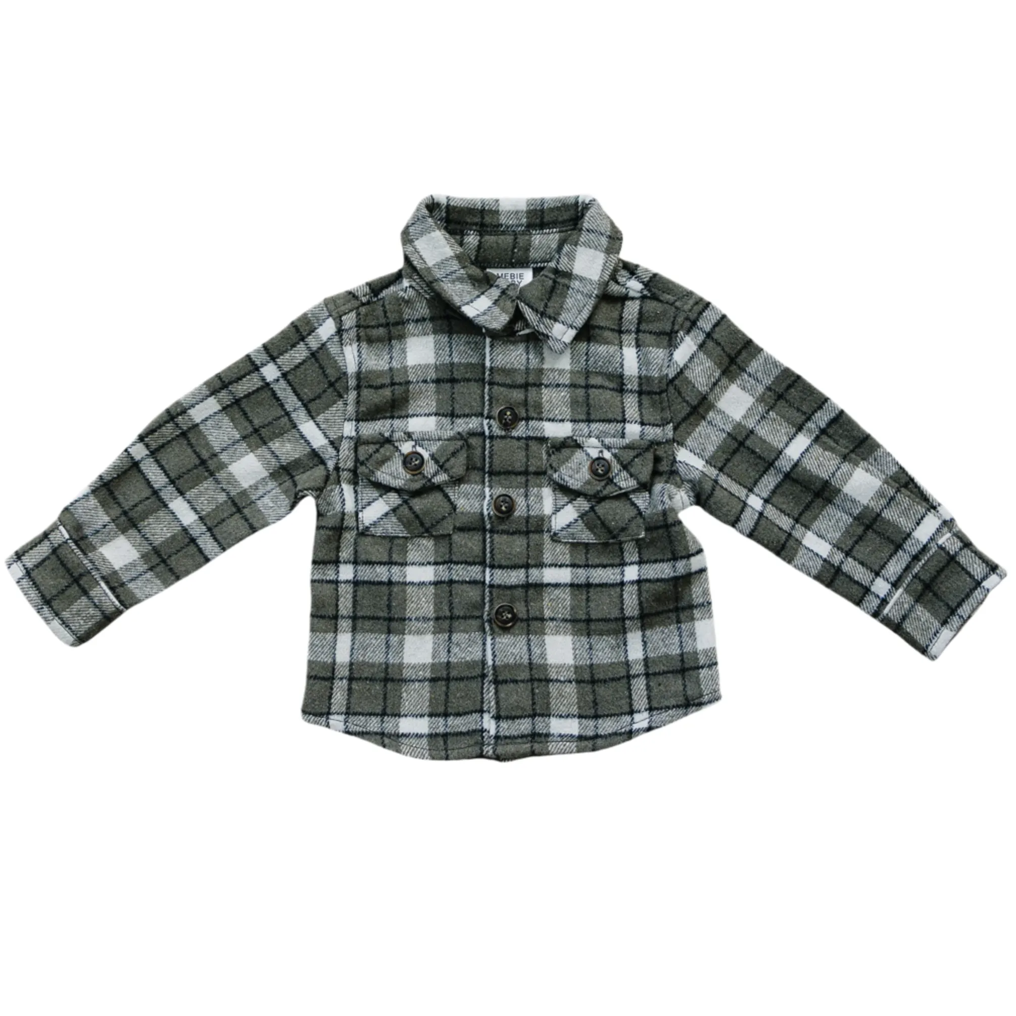 Charcoal Flannel Shacket