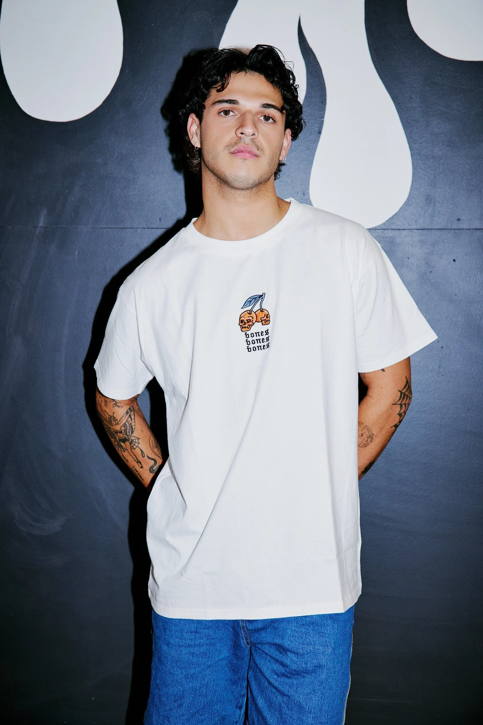 Cherry Bomb Tee - Vintage White