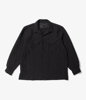 Classic Shirt – Black Geo Quilted Polyester