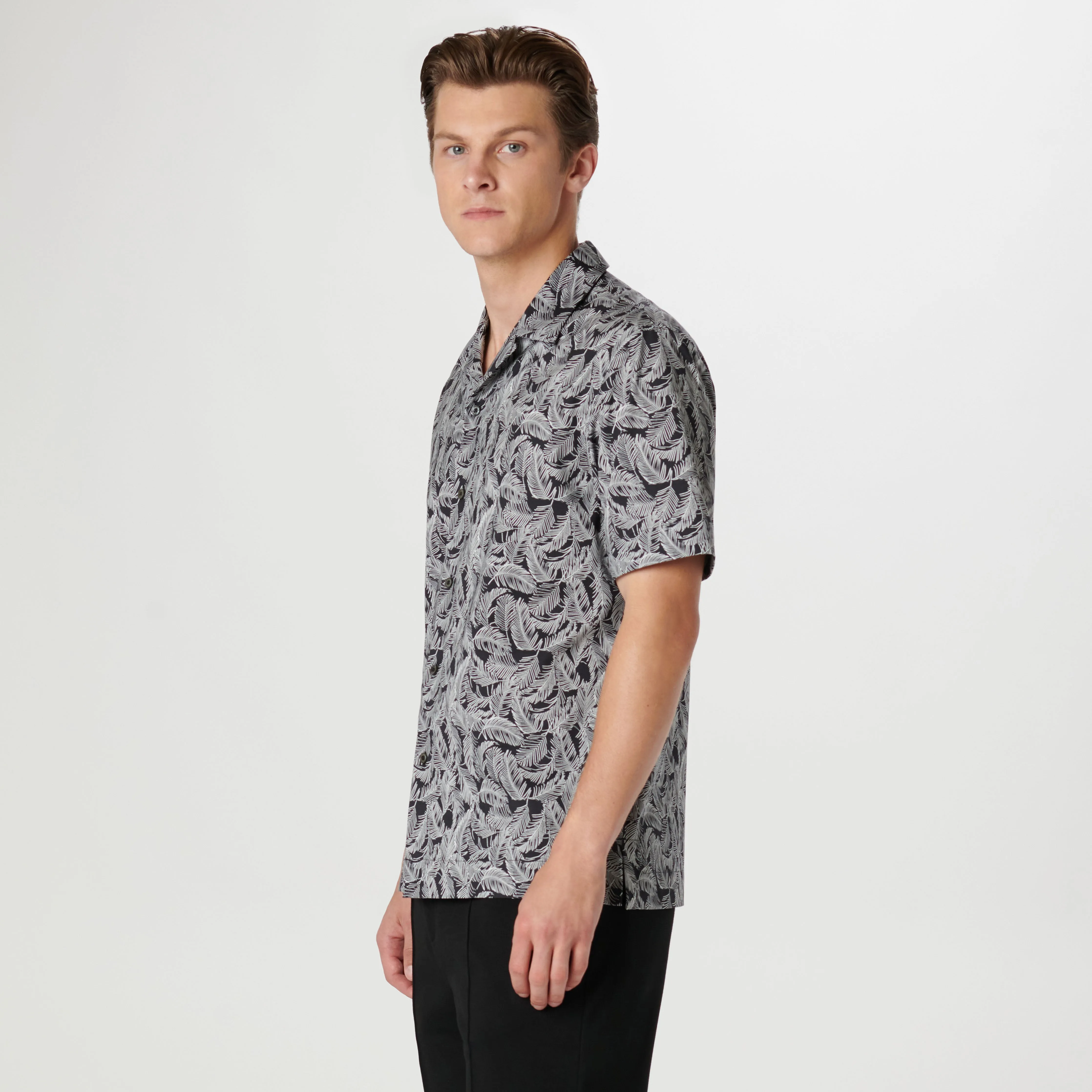 Cole Feather Leaf OoohCotton Camp Shirt