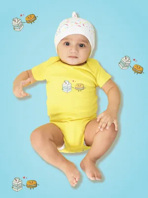 Cookies and Cream - Organic Cotton Bodysuit and cap set